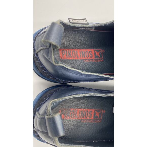PIKOLINOS M1H-6209 Blue Leather Oxford Sneaker Shoes Navy Comfort Casual Sz 42 9 - Picture 5 of 9